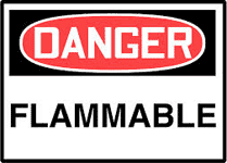 Do not store flammable goods